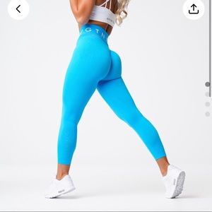 NVGTN Sport Caribbean blue leggings. NWOT